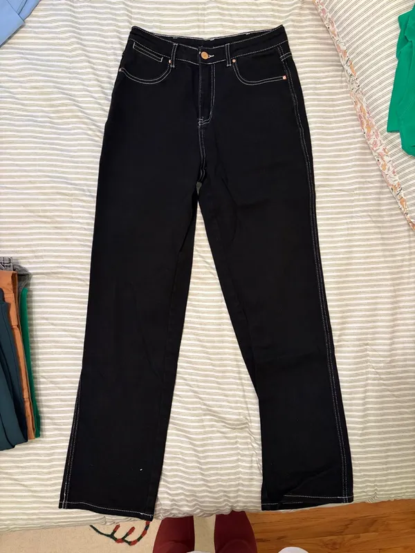 Commense High-Rise straight Leg Women’s Jeans - Black - Image 3