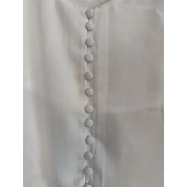 Lulus White Button Front Camisole V-Neck Adjustable Strap Tank Top‎ XS New - Image 3