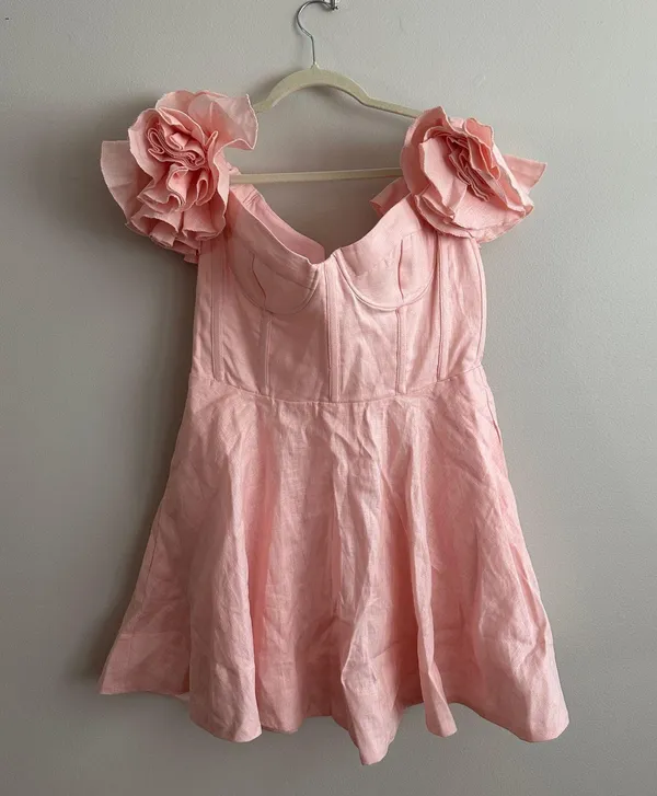 Bardot Sigma Mini Dress In Soft Pink - Image 9