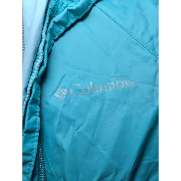 Lightweight Women's Aqua Windbreaker Jacket Small Blue - Image 7