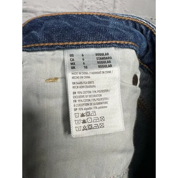 American Eagle highest rise denim mini skirt size 6. - Image 7