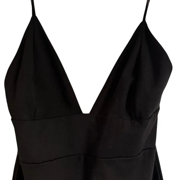 American‎ Threads LBD, black, spaghetti strap, Vneck - Image 2