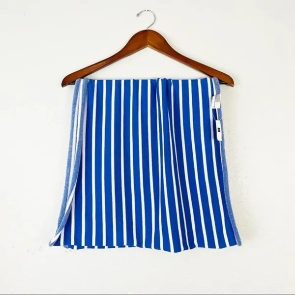 GAP NEW Blue‎ Cotton Stripe Scarf OS - Image 3