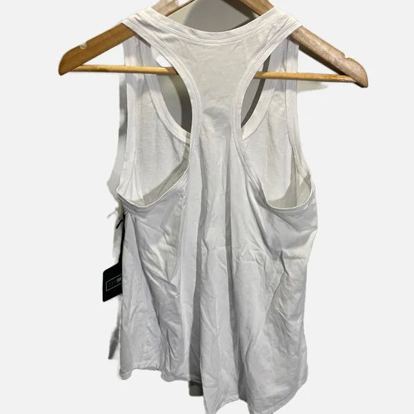 Define Your Inspiration DYI‎ White Jersey Cotton Racerback Tank Top Medium NWT - Image 2