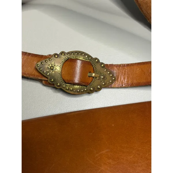 Leather Vintage Polish Folk Shoulder Festival Bag - Image 2
