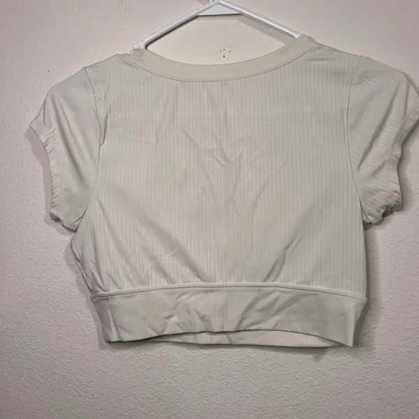 Aerie Cream Crop Top - Image 4