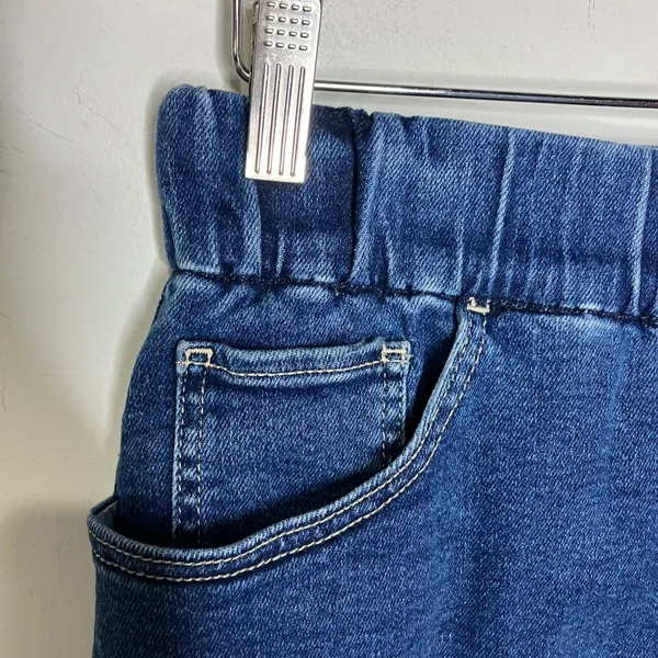 Jag on the go skort denim women's size‎ 4 casual minimalist modest neutral - Image 2