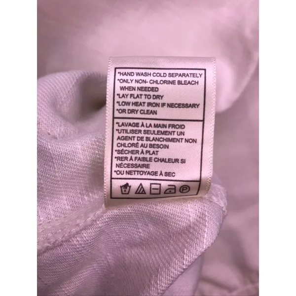 Steve Madden Jogger Pants Womens Medium White Linen Blend Elastic Hem New - Image 4