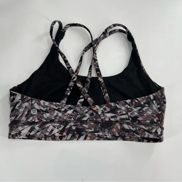 Lululemon Energy Bra Kaleidoscopic Pink‎ Multi Sz 12 - Image 3