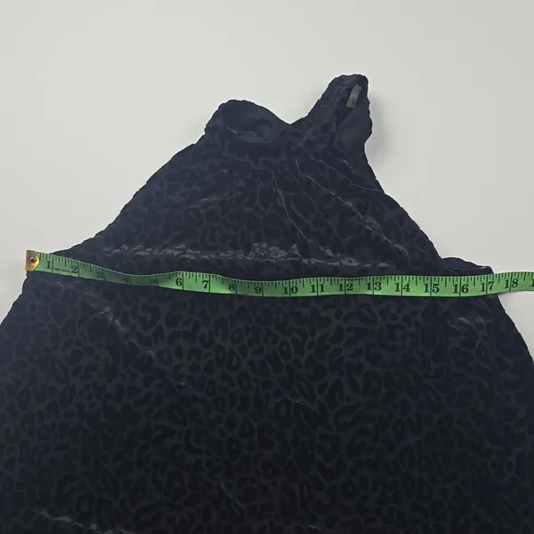 Altar'd State‎ -1610 Mock Neck Velvet Animal Print Sleeveless Top Small - Image 5