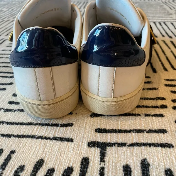 Burberry Westford Buckle Strap Leather Sneakers EU 38.5 - Image 9