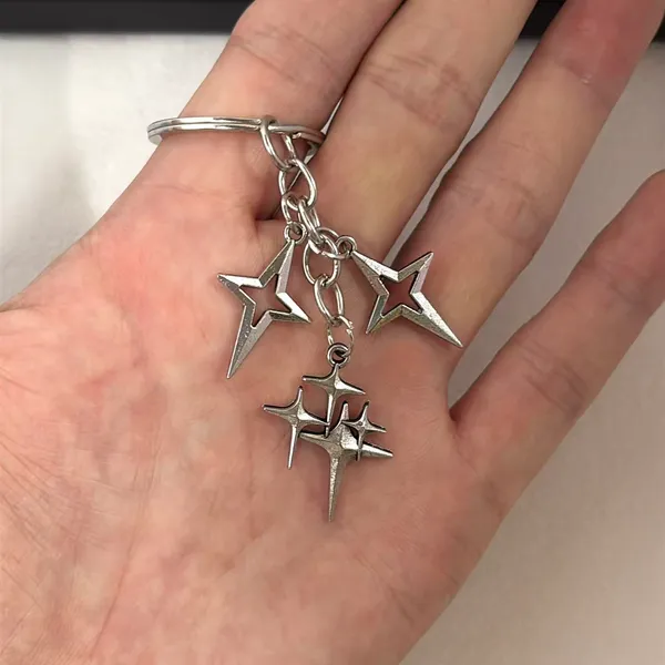 Star Keychain Charm for Men Women Car Keychain Key Ring Bag Charm Streetwear - Image 6