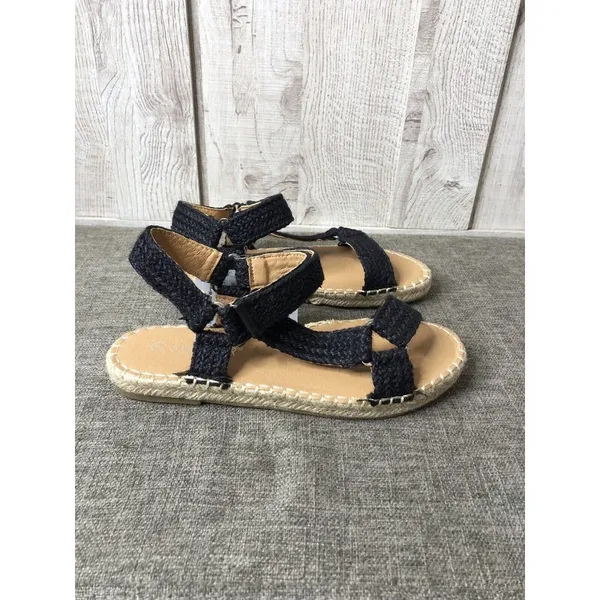 Samilor Womens Sandals Size 7 Black Straps Open Toe Boho Summer Casual Shoes - Image 2