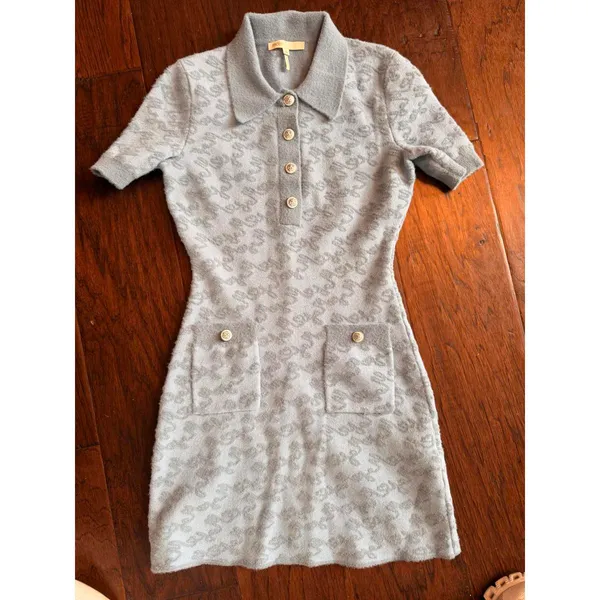 Maje Roetic Jacquard Knit Mini Dress 34 - Image 3