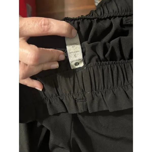 90 Degrees by Reflex paper bag black shorts - Image 5