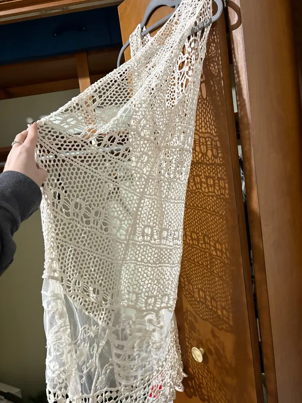 Lace cardigan White Size L - Image 2