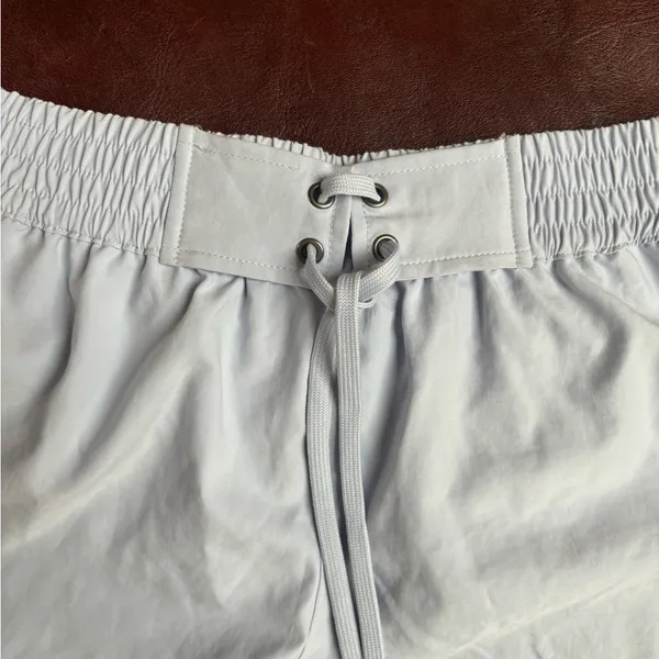 Free People Light Blue Lace-Up Shorts - Image 3