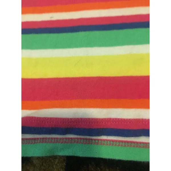 Lauren Ralph Lauren Women's Large Top Multicor lStriped Short Sleeve Shirt - Image 2