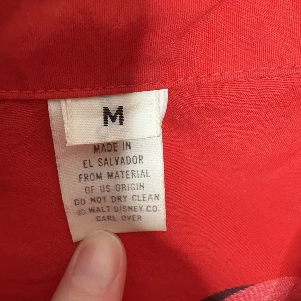 Vintage Red Mickey Mouse Air Flight Jacket Size Medium 1970s Zip Up Pockets - Image 4