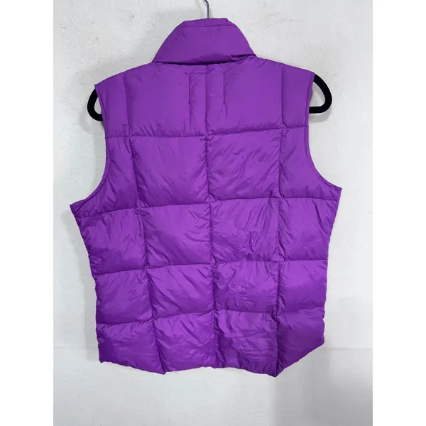 Athletech Medium‎ Purple Puffer Vest Women's Quilted Down Winter Outerwear - Image 2