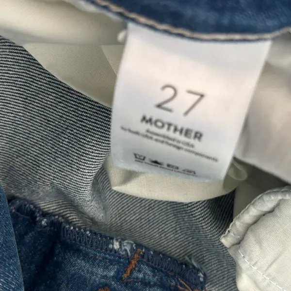 Mother Superior High Waisted Spinner Prep Skimp Jeans in Flash Back Size: 27 - Image 10