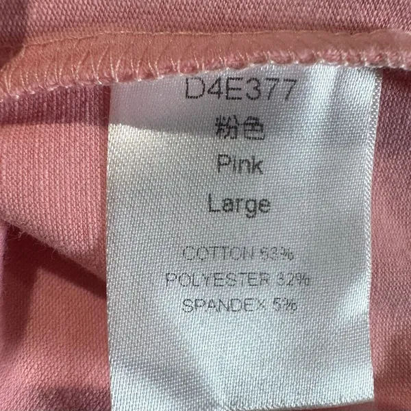 Boutique Pink pocketed cotton blend vneck jersey romper size large - Image 7