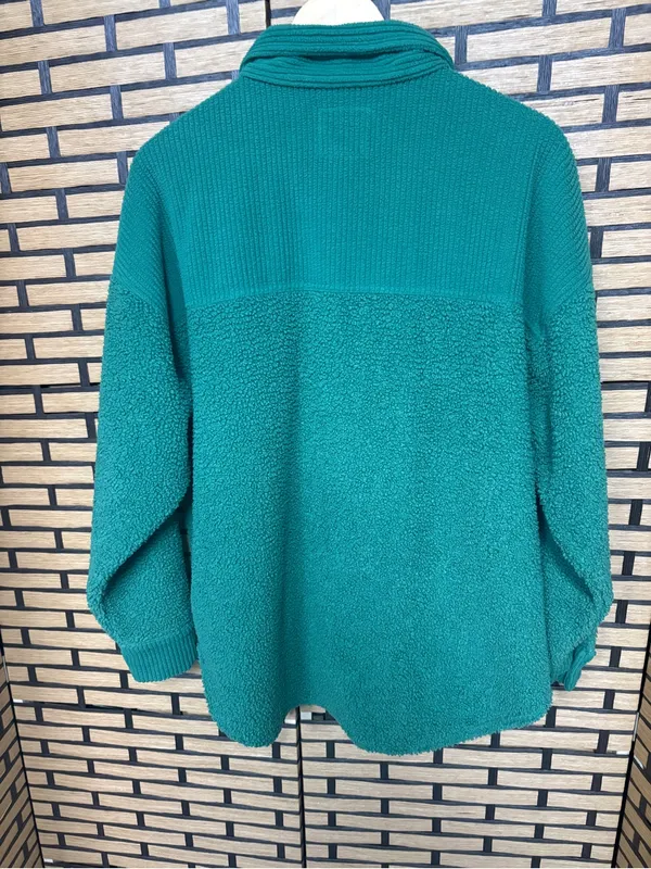 American eagle green Sherpa Shacket size medium - Image 2