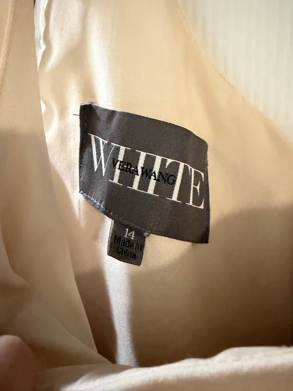champagne Vera Wang bridesmaids dress - Image 6