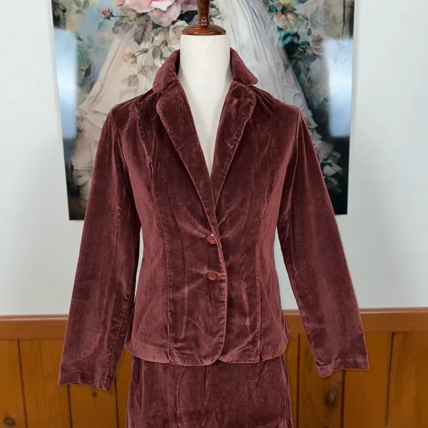 Fabulous Vintage 1970s Sears JR Bazaar Velvet Maxi Set! - Image 4