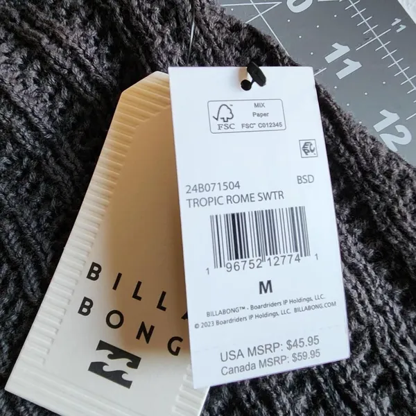 Billabong Women's Black and Grey Crop-top - Image 3