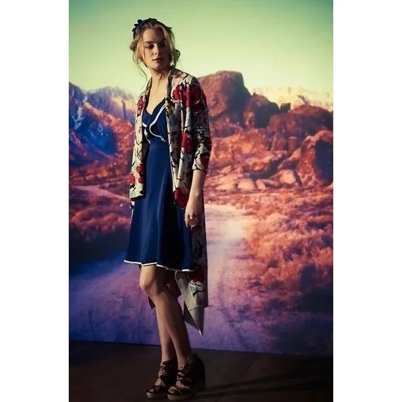 Anthropologie SPARROW Flora Exemplar Long Duster Cardigan‎ Sweater Linen Medium - Image 4