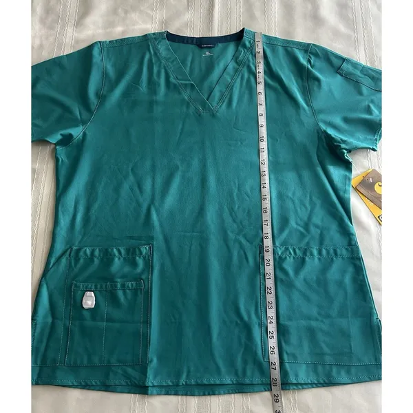 Carhartt Force Cross-Flex Women’s Scrub Top XL Green Medical Dentist Tech NWT - Image 9