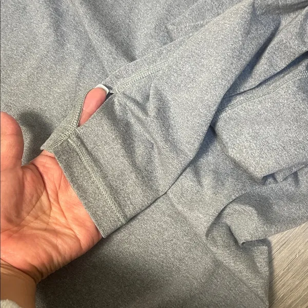 Nike Heather Gray High-Neck Long Sleeve - Image 6