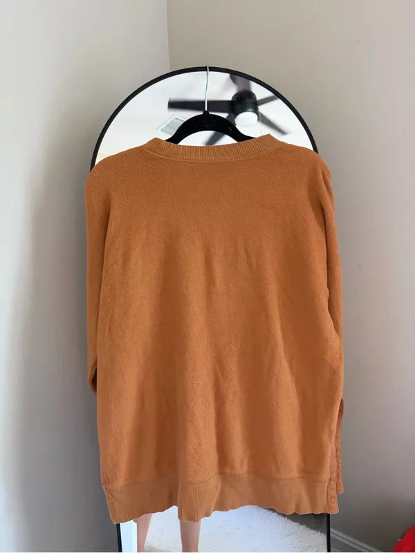 Aerie Rust Orange Crewneck Sweater - Image 7
