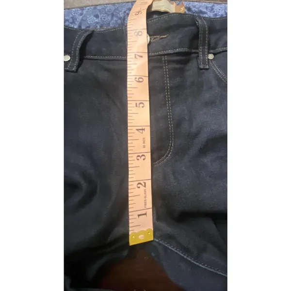 Paige Lou Lou Jeans Size 30 Low Rise Dark Wash Flare Y2K Stretch Denim - Image 6
