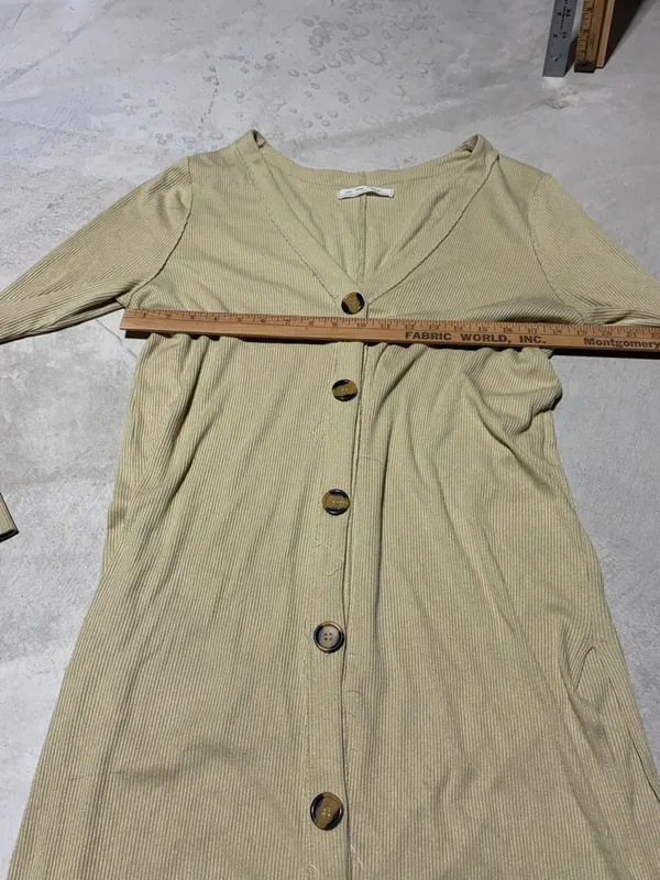Free people we the free Button-Front Long Sleeve Dress XL - Image 8