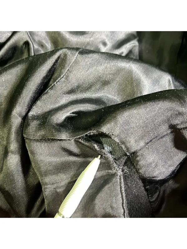 Vintage Cashmere Coat John Weitz Black Double-Breasted Cashmere long Coat - Image 8