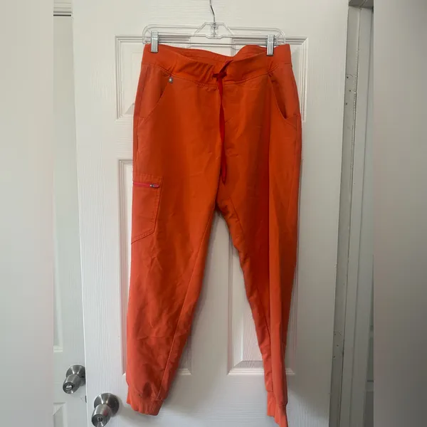 FIGS Women's Size M High Waisted Zamora Yoga Jogger Scrub Sunset Drift Pants - Image 2