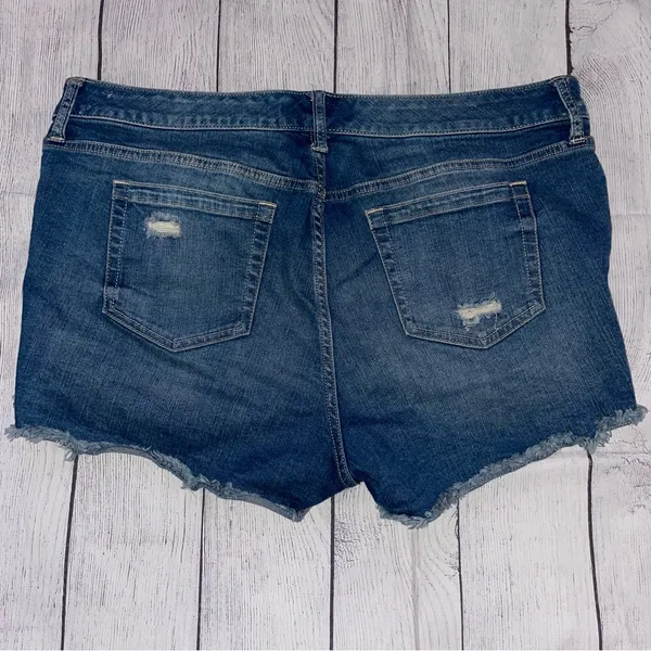 Torrid Distressed Blue Jean Shorts - Image 3