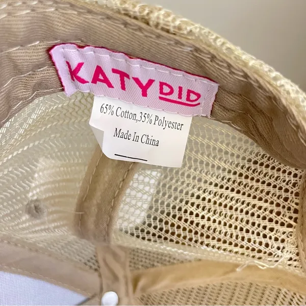 Katydid Sunkissed Embroidered Denim Trucker‎ Hat NWT - Image 5