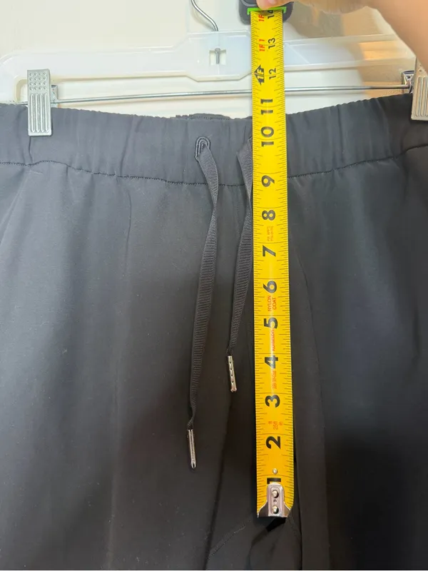 Lululemon On The Fly Jogger Black Size 6 Luxtreme Drawstring Travel Pants Lounge - Image 7