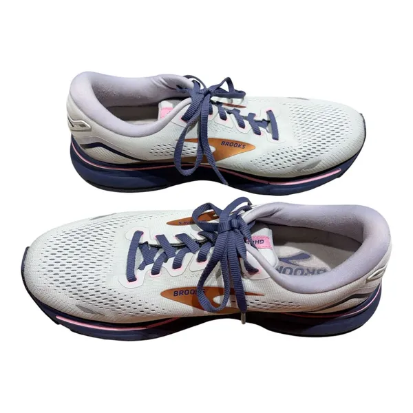 Brooks Ghost 15 Running Shoes Grey Pink Copper 9.5M - Image 5