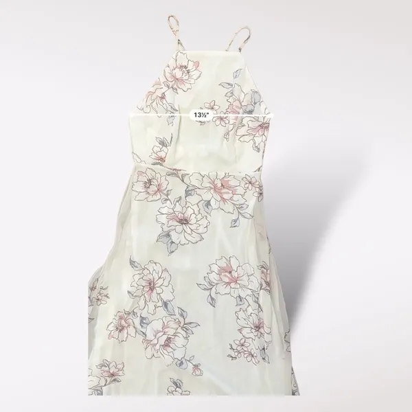 Lulus‎ Blooms For You Pale Blush Floral Print Maxi Dress Size S Boho Spring - Image 4