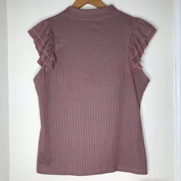 Jessica Simpson ruffled knit top size XL - Image 3