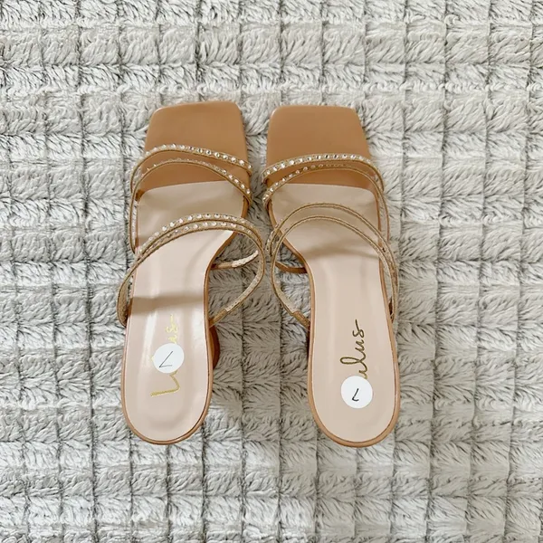 Luxe Lulus Carlotta Strappy Heeled Sandals - Image 3