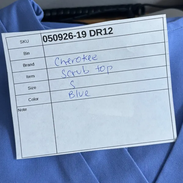 Cherokee Scrub Top Blue Small‎ - Image 9