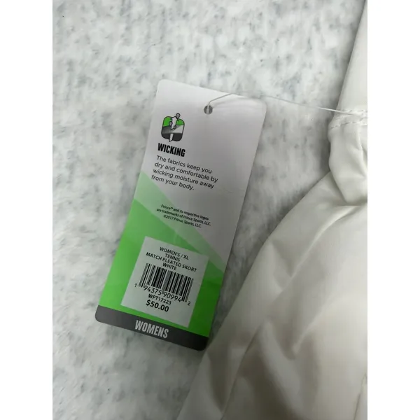 Prince Womens Match‎ Pleated Skort White Tennis Skirt XL WPT17223 NEW - Image 6