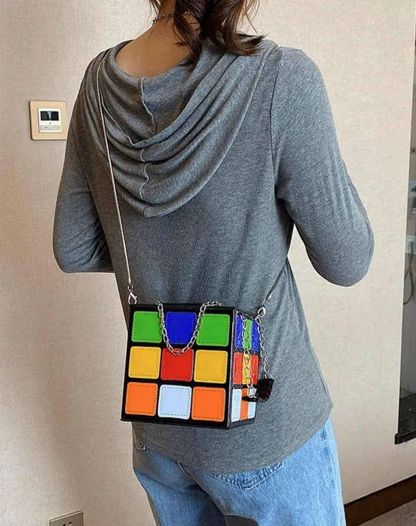 Rubik’s Cube Purse Handbag Multiple - Image 4