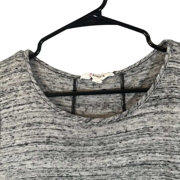 Athleta Heathered Gray Short Sleeve Athletic Casual T-Shirt Women Sz S - Image 4