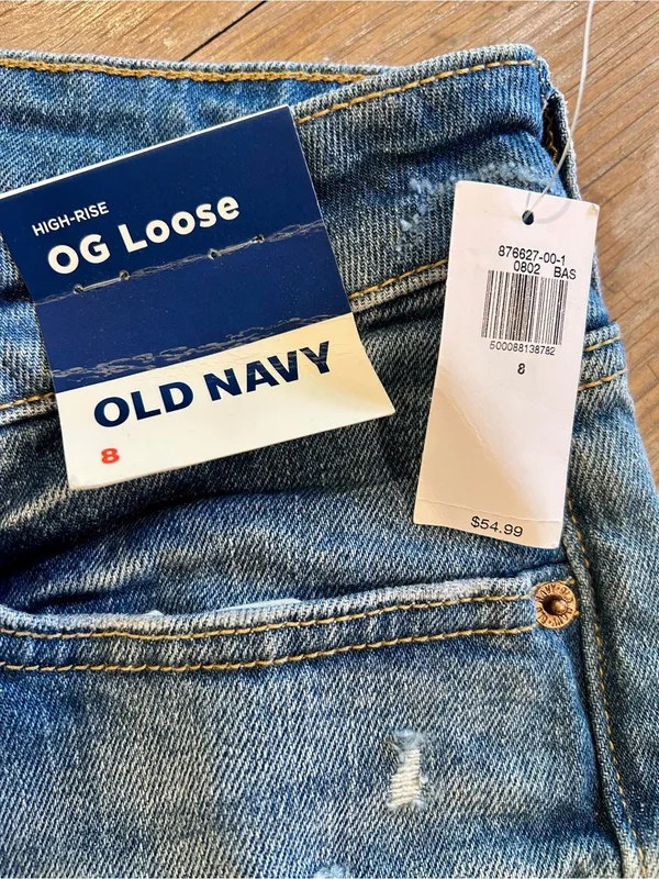 NWT-Old Navy High-Rise O.G Loose, size 8 - Image 5